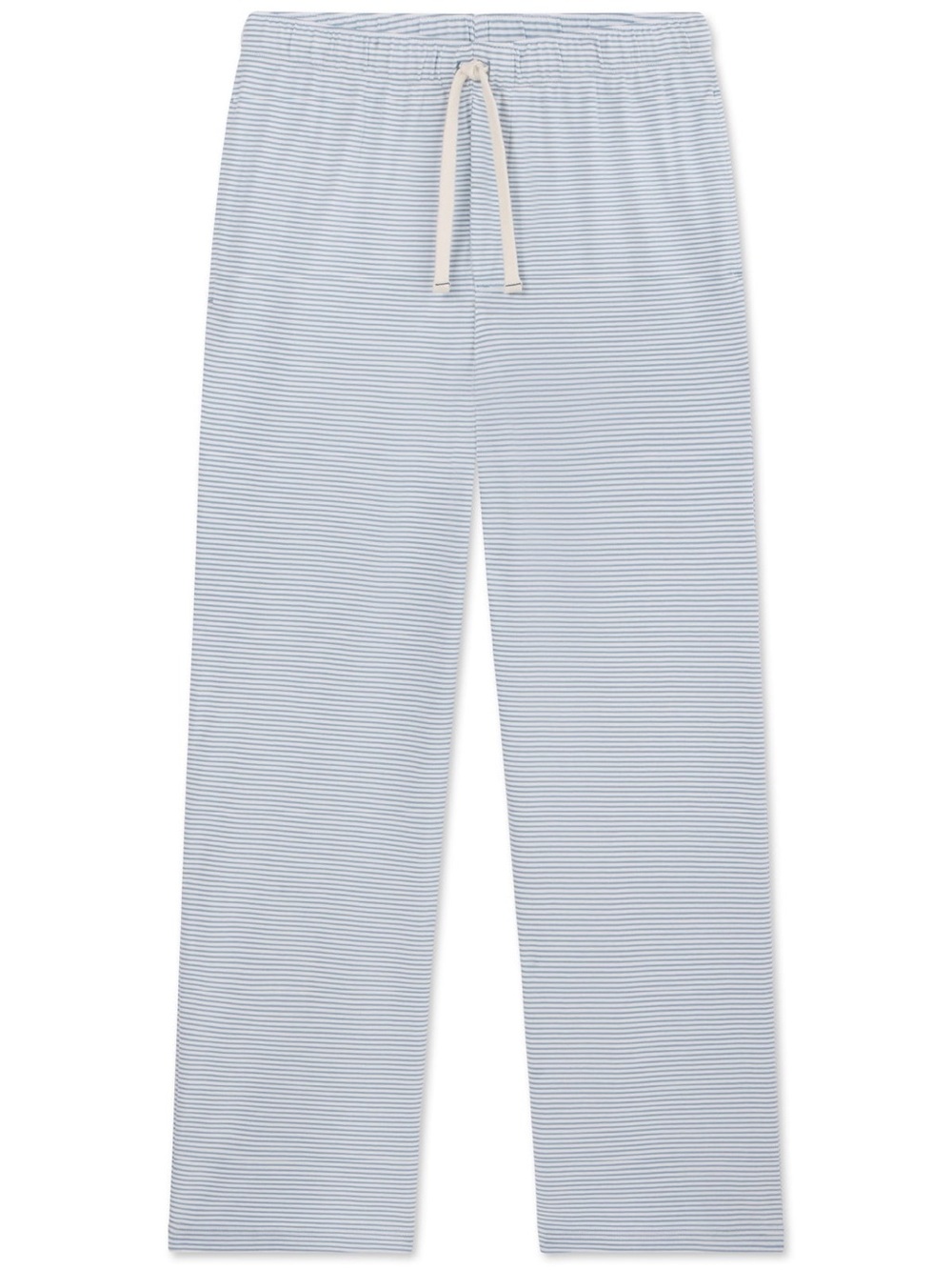 LAKE Pima Cotton Stripe Pajama Pants Gray White Lounge Sleepwear Medium